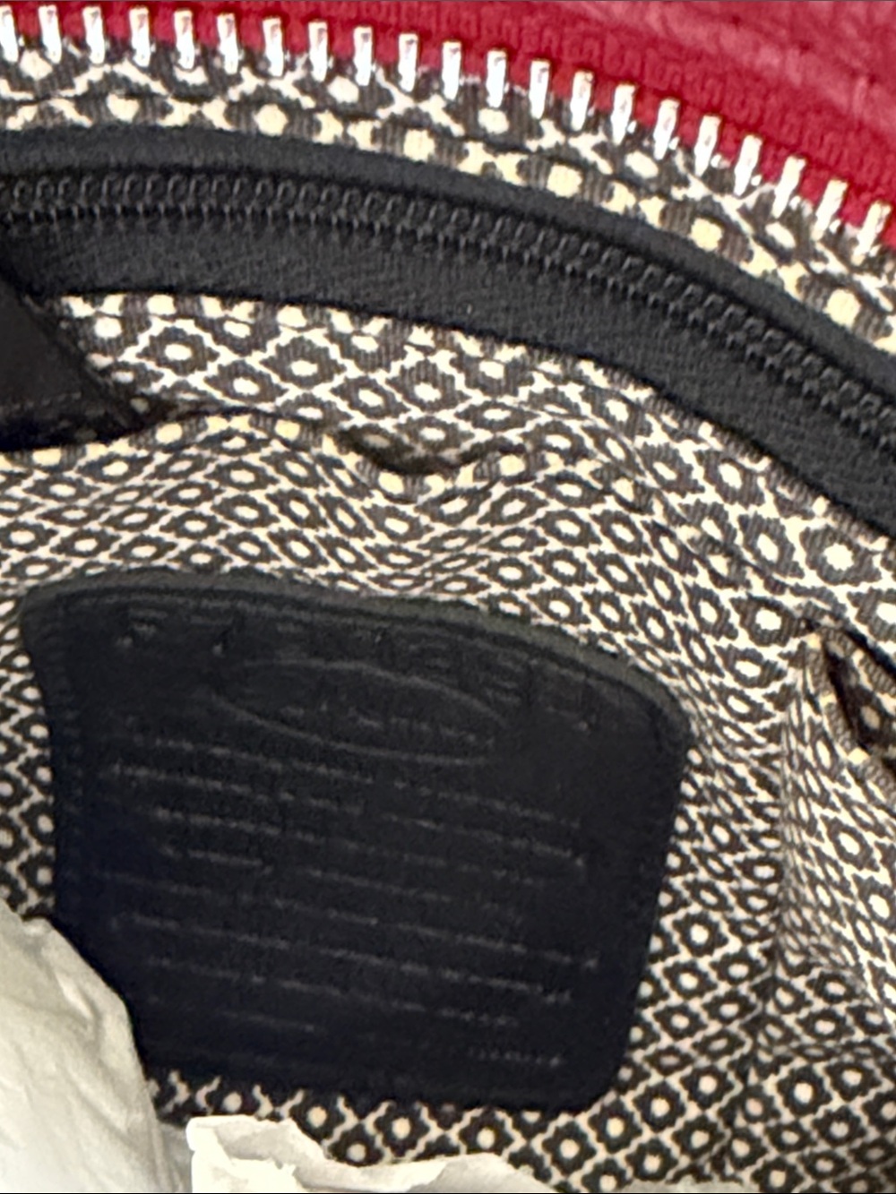 Brighton Deep Red Leather Studded Crossbody - Picture 2 of 6